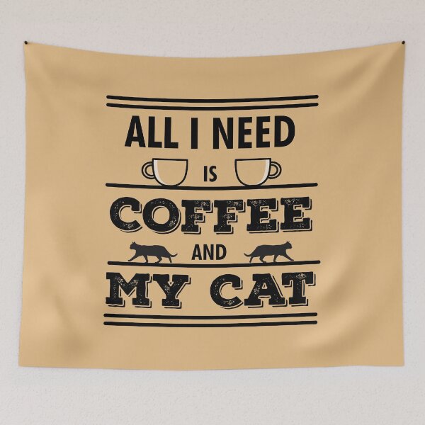 Item preview, All I Need Is Coffee And My Cat | Coffee Lovers | Cat Owners | Funny designed and sold by Minimalwiz.