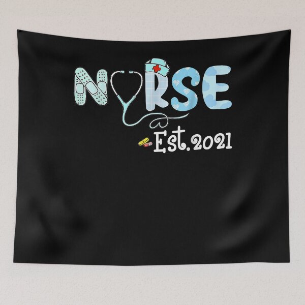 Item preview, Nurse Est 2021 Rn Nursing School Graduation Gift  designed and sold by mchargue12.