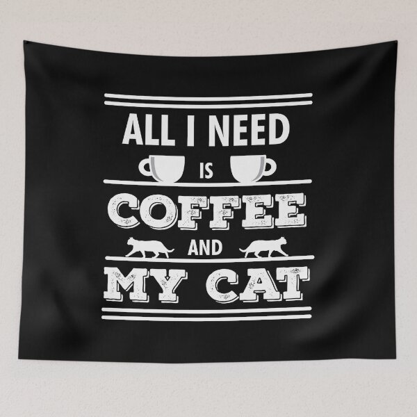 Item preview, All I Need Is Coffee And My Cat | Coffee Lovers | Cat Owners | Funny designed and sold by Minimalwiz.