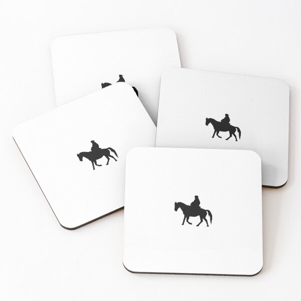 Set of 2 Newmarket Racehorse Coasters ideal gift for horse lovers 