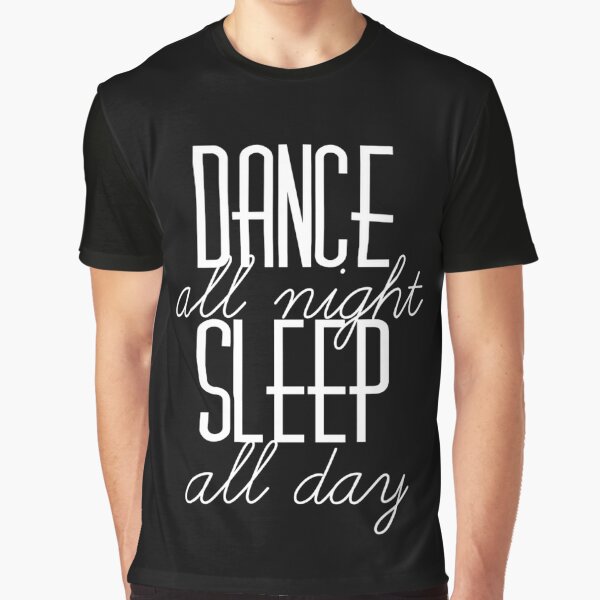 Camiseta Longline Música Eletrônica - Dance All Night, Sleep All Day ( –  Swedish Monkeys Store