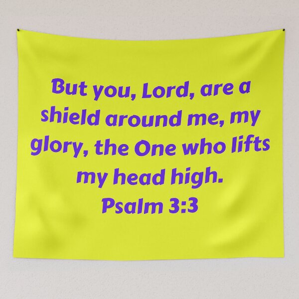 Aperçu de l'œuvre Bible Verse Psalm 3:3 créée et vendue par Prayingwarrior.