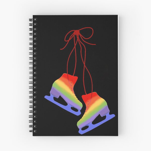 Item preview, Take your skates & pride rainbow skates black designed and sold by evangelineonice.