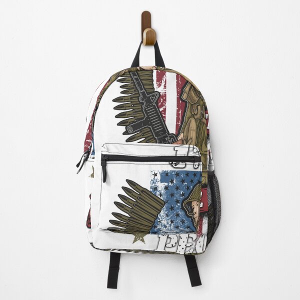 Item preview, Vintage Old American Fla With Armed Veteran Patriotic 1776 We The People USA designed and sold by king's Outfit.