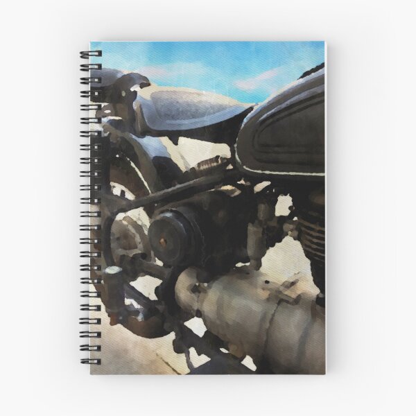 Item preview, Vintage motorcycle watercolor painting designed and sold by thelazypigeon.