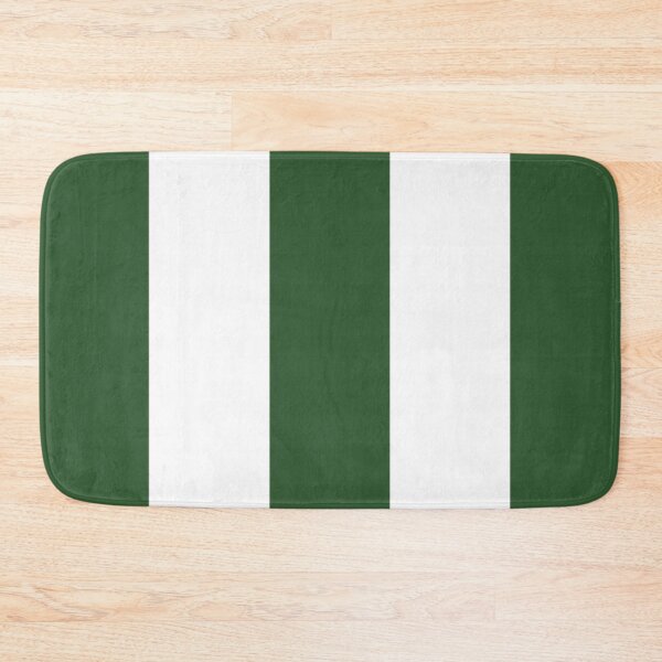 Item preview, Large PINE GREEN and WHITE Vertical STRIPES designed and sold by RachelMacht.
