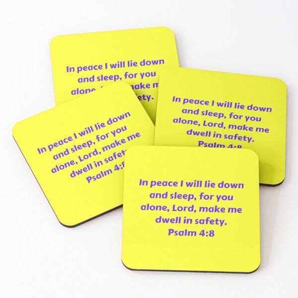 Item preview, Bible Verse Psalm 4:8 designed and sold by Prayingwarrior.