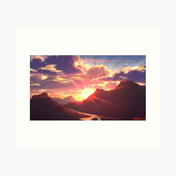 Peeking through the layers Art Print