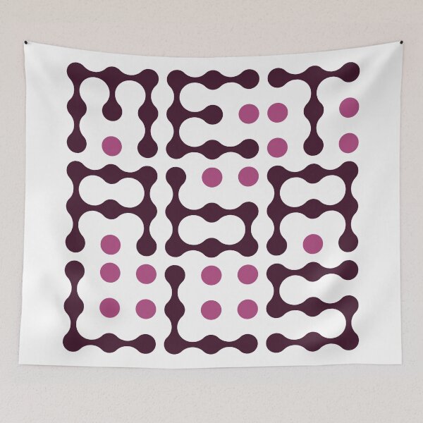 Item preview, Metaballs Typography (Pink) designed and sold by John Uttley.