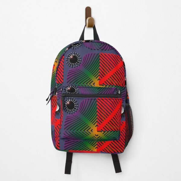 Item preview, Square, corona, grid, (380) (green, violet, red) decorative, digital, colorful, abstract, designed and sold by Paszkan.