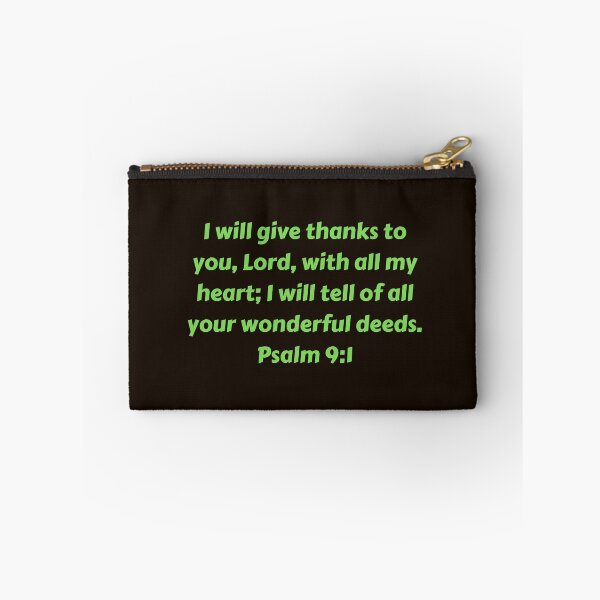 Artikelvorschau, Bible Verse Psalm 9:1 entworfen und verkauft von Prayingwarrior.