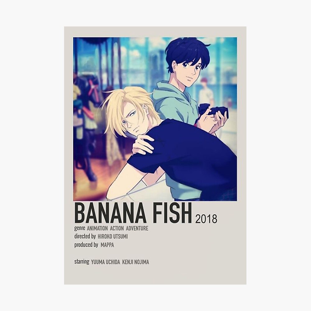 Japanese Anime Banana Fish Retro Posters Art Movie Manga Decoration  Painting Kraft Paper Prints Home Room Decor Wall Stickers