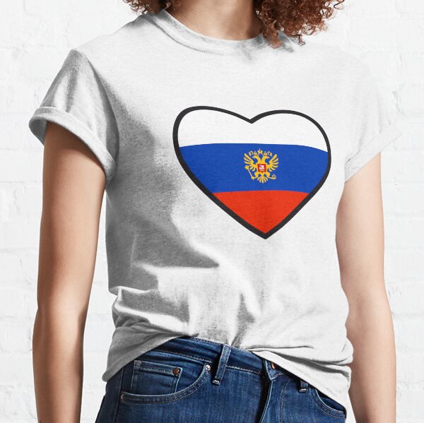 S bis 3XL RUSSLAND T-Shirt Schwarz mit Flagge Druck russia rußland poccnr