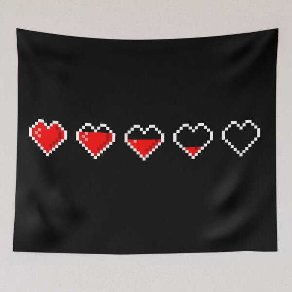 Item preview, Retro Gamers Lives Pixel Hearts For Retro Gamers designed and sold by Urosek.