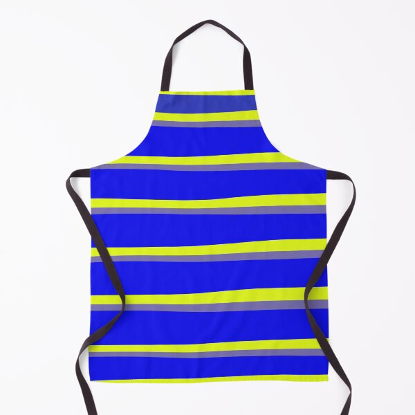 Item preview, Blue and yellow French stripes designed and sold by Tanuja Sharma.
