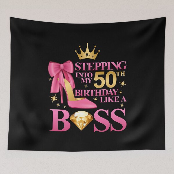 Item preview, 50th Birthday design. Stepping into my 50th Birthday lady’s  designed and sold by iclipart.