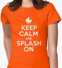 Pokemon - Keep Calm and Splash On - Magikarp Design Women's Fitted T-Shirt