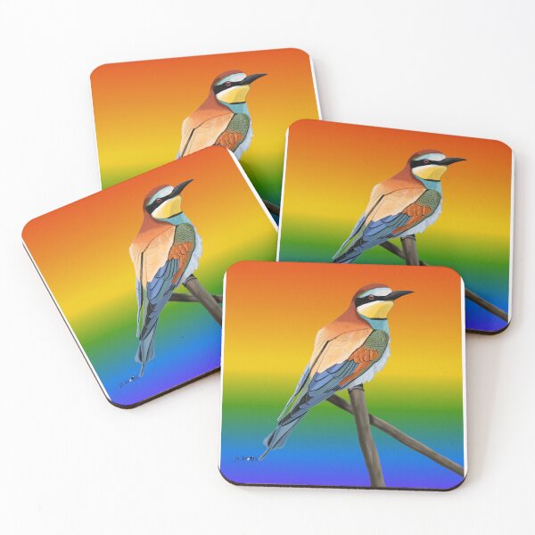Item preview, Bee-Eater Rainbow Bird Birdlover Birdwatcher Diversity Pride designed and sold by jz-birds.