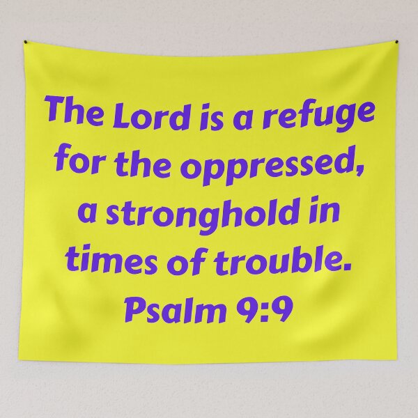 Artikelvorschau, Bible Verse Psalm 9:9 entworfen und verkauft von Prayingwarrior.