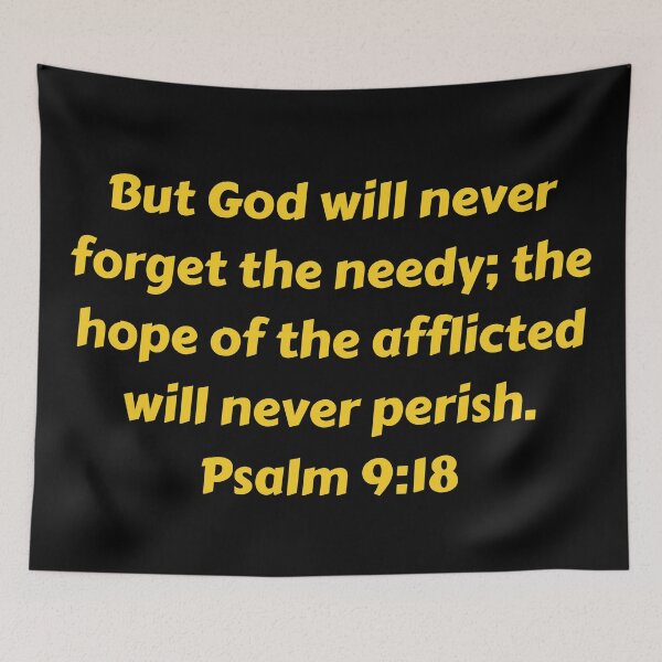 Item preview, Bible Verse Psalm 9:18 designed and sold by Prayingwarrior.