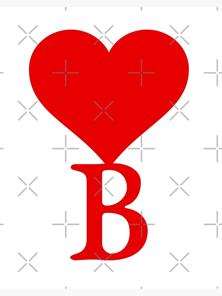 Bh letter logo design with heart icons love Vector Image