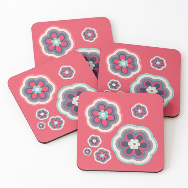 Item preview,  Cute retro 70s simple flower power groovy block rainbow multi color graphic.  Caroline Laursen original designed and sold by Caroline Laursen.