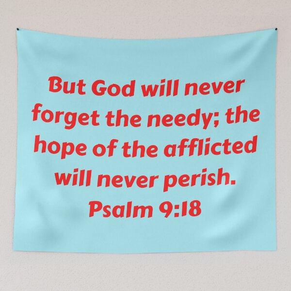 Aperçu de l'œuvre Bible Verse Psalm 9:18 créée et vendue par Prayingwarrior.