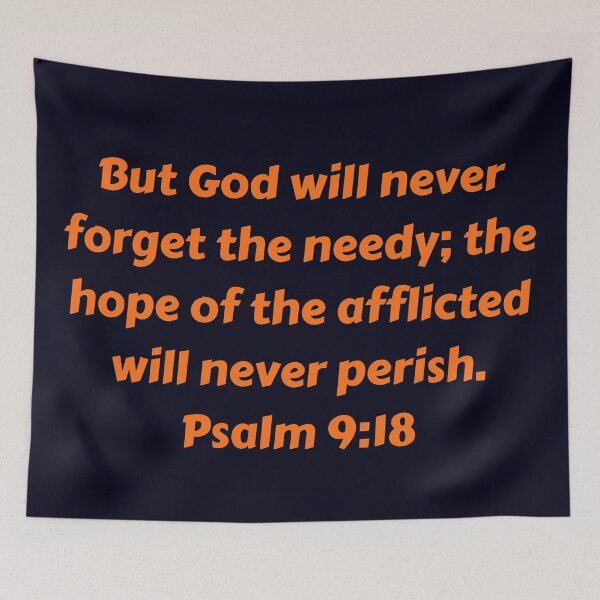 Item preview, Bible Verse Psalm 9:18 designed and sold by Prayingwarrior.