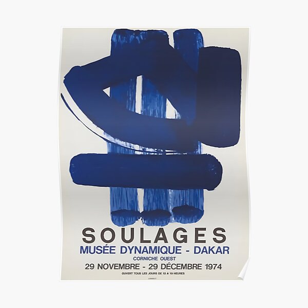 Soulages Poster