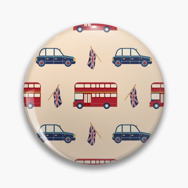 Item preview, London pattern. The Red double decker and the Black Cab designed and sold by BananiLettering.