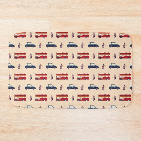 Item preview, London pattern. The Red double decker and the Black Cab designed and sold by BananiLettering.