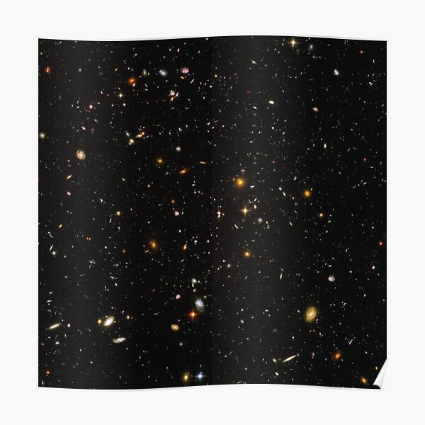 “Hubble Deep Field, Hubble Ultra deep field” Poster by yooKabb | Redbubble