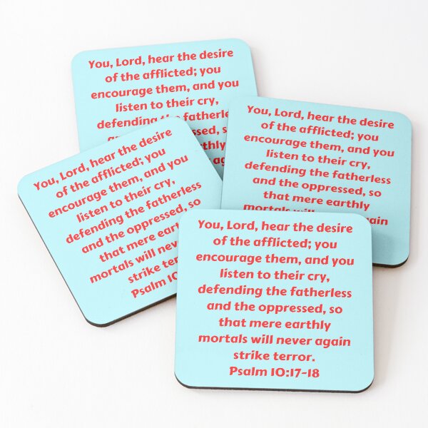 Aperçu de l'œuvre Bible Verse Psalm 10:17-18 créée et vendue par Prayingwarrior.
