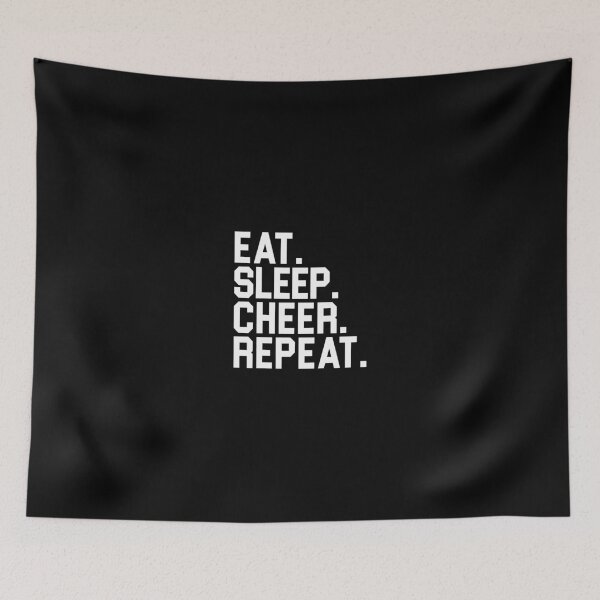 Item preview, Eat Sleep Cheer Repeat Crewneck For Cheerleaders designed and sold by enstacee75.