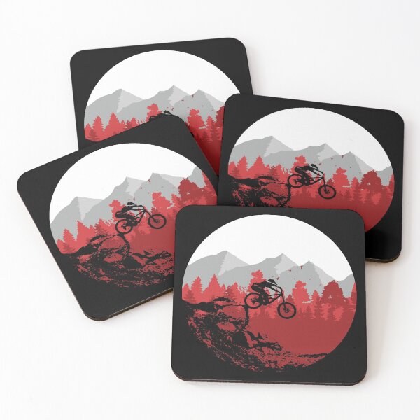 Item preview, Ilustración de ciclismo de montaña cuesta abajo. designed and sold by Yuri Hoyda.