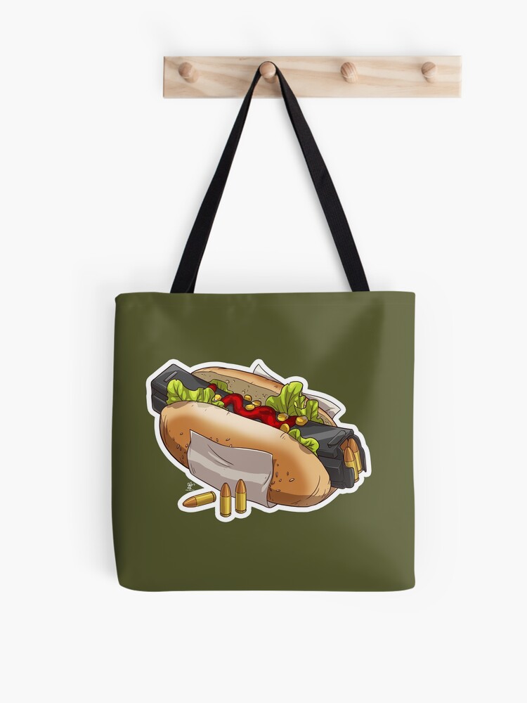 9mm Hot-Dog Sticker for Sale by Under-Radar-Art