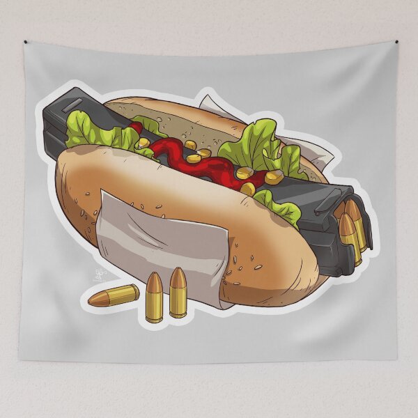 Item preview, 9mm Hot-Dog designed and sold by Under-Radar-Art.
