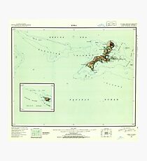 USGS TOPO Map Alaska AK Kiska 361051 1951 250000 Photographic Print