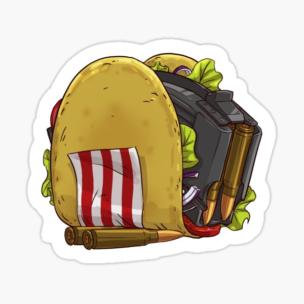 9mm Hot-Dog Sticker for Sale by Under-Radar-Art