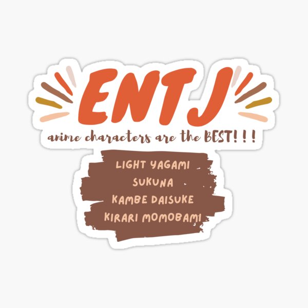 Mbti Anime Characters Stickers for Sale