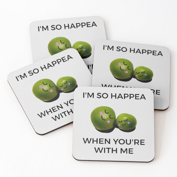 Item preview, Peas. I'm so happea when you're with me. designed and sold by Bumpulous.