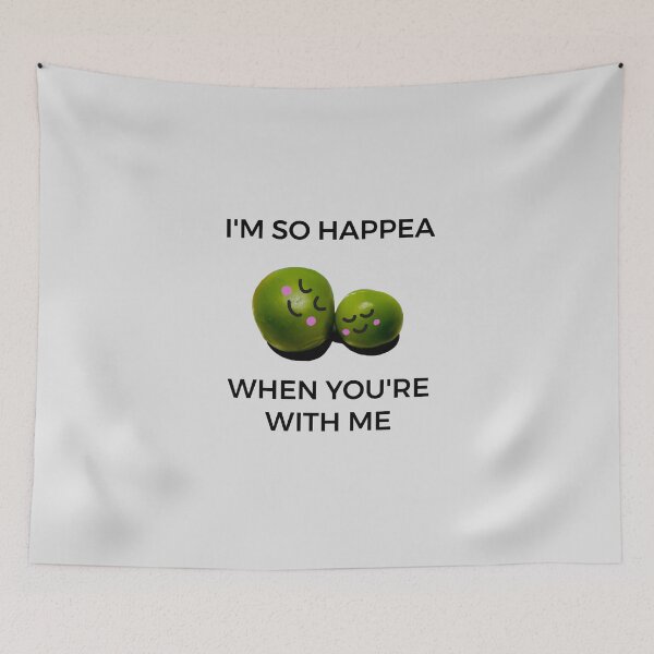 Item preview, Peas. I'm so happea when you're with me. designed and sold by Bumpulous.