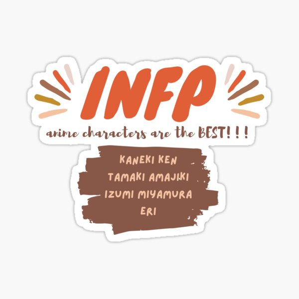 INFP anime characters Sticker for Sale by PomeranecShop