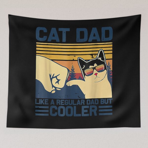 Item preview, Cat Dad Like A Regular Dad But Cooler Vintage Gift  designed and sold by mchargue12.