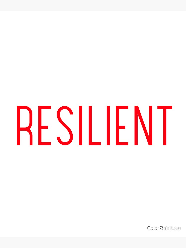 Red Is The Color of Resilience Tote