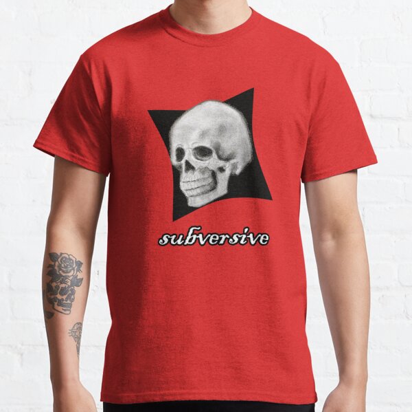 Subversive Grinning Skull Face Classic T-Shirt