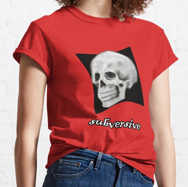 Subversive Grinning Skull Face Classic T-Shirt