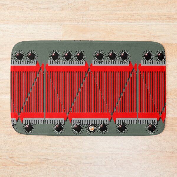 Item preview, Grid, Corona, Smiley (389) (red) Decorative, Digital, Colorful, Abstract, designed and sold by Paszkan.