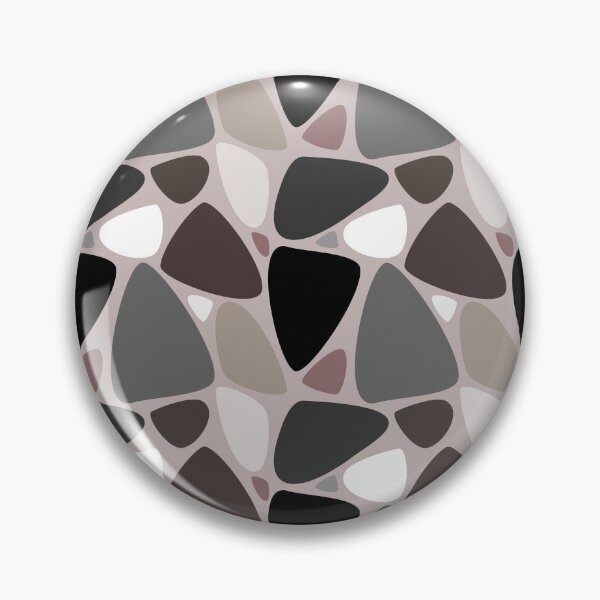 Item preview, Geometric Blobs Stained Glass Look in Gray Tones designed and sold by anzelas.