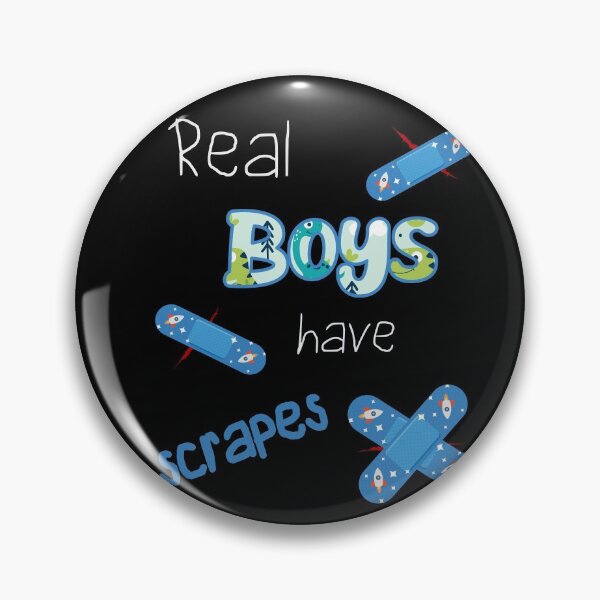 Item preview, Real Boys have Scrapes - Play -Rocket - Dino designed and sold by Shirt-Designs.